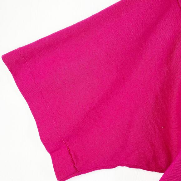 Vintage Grandma T-Shirt Dark Pink Womens Sea Shell Graphic Short Sleeves Large - Picture 7 of 8